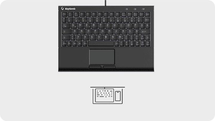 Actual product image KeySonic KSK-3211ELU (EN) (DE, Cable)
