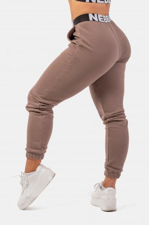 Actual product image Nebbia Iconic Mid-Waist Sweatpants 408 brown (S)