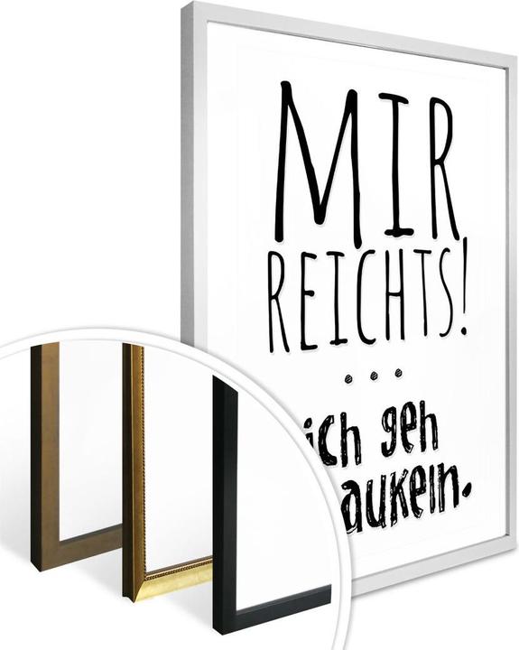 Produktbild Trenddeko Mir reichts, ich geh schaukeln (24 x 30 cm)