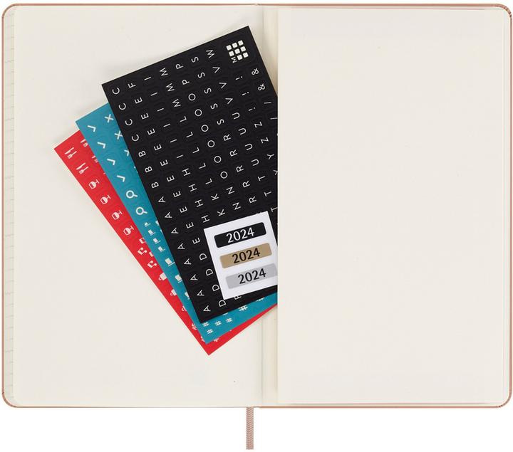 Produktbild Moleskine 12 Monate Wochen Notizkalender 2024, Large/A5, Sandbraun (A5, Harter Einband, Englisch)