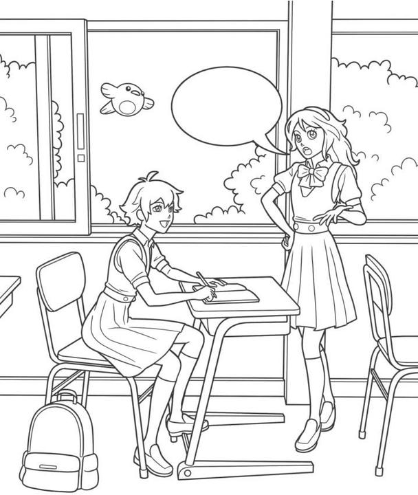 Image du produit Livre de coloriage manga avec pages magiques. Superbe cadeau pour les fans!