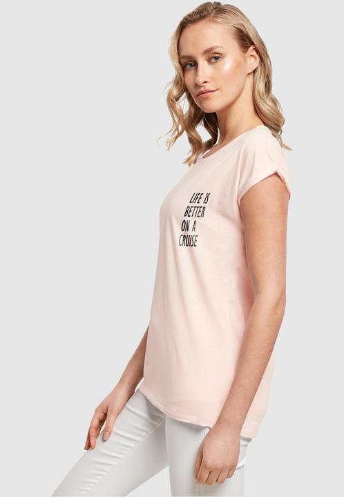 Actual product image Merchcode Ladies Life Is Better Extended Shoulder Tee - 113659 (S)