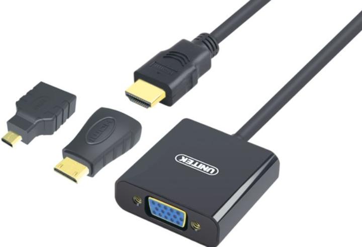 Produktbild Unitek Y-6355 Videokabel-Adapter HDMI VGA (VGA, HDMI, 17.70 cm)