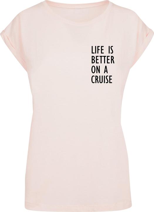 Actual product image Merchcode Ladies Life Is Better Extended Shoulder Tee - 113659 (S)