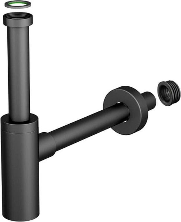 Diaqua Lavabosiphon Profi-Line 1 1/4 x Ø 32 mm, Schwarz (Flaschensiphon, 1 1/4")