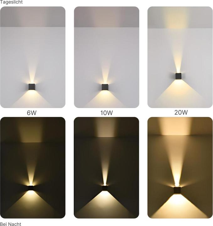Image du produit Hermex Applique murale LED Applique murale up-down Applique murale de façade (1000 lm, IP65)