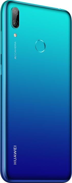Actual product image Huawei Y7 2019 aurora blue (32 GB, Aurora Blue, 6.26", Hybrid Dual SIM, 13 Mpx, 4G)