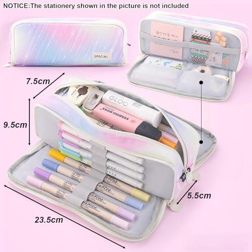 Actual product image Only-Bags.Store Pencil Case with 3 Compartments Large Capacity Pencil Case Pencil Case for School & Office