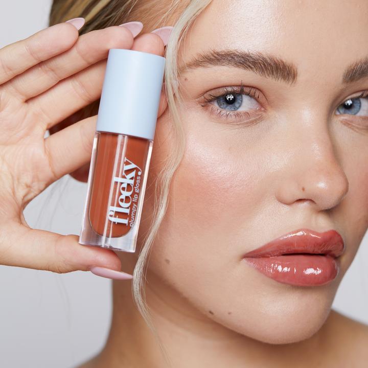 Immagine prodotto Fleeky Plumpy Lip Gloss - Trattamento idratante con effetto volume (Marrone mou)