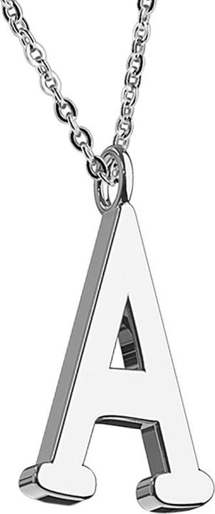 Star Piercing Kette silber Anhänger Buchstabe A (Chirurgenstahl 316L, ohne Messing)
