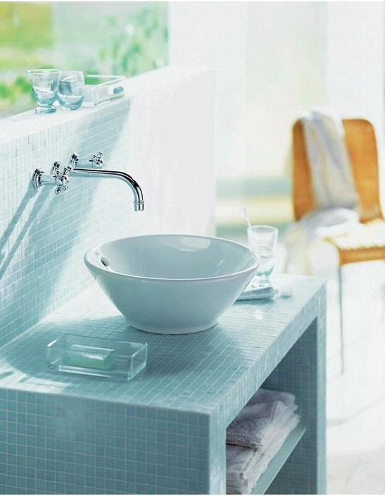 Immagine prodotto Duravit Lavabo da appoggio BACINO m ÜL o HLB d= 420mm senza foro per rubinetto bianco (420 mm, 420 mm)