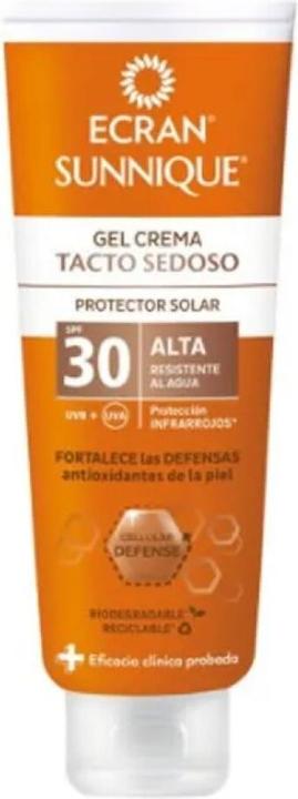 Ecran SUNNIQUE gel crema tacto seda SPF30 250 ml (Sonnencreme, SPF 30, 250 ml)