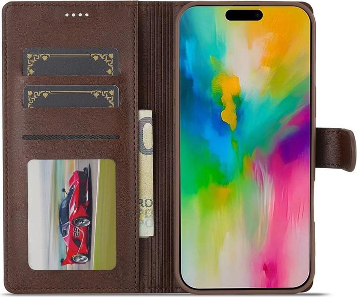Produktbild LC.Imeeke iPhone 16 Pro Max - Leder Etui Hülle (Apple iPhone 16 Pro Max)