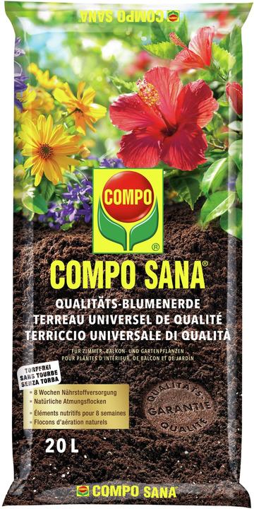 Compo SANA Terreau universel de qualité - sans tourbe (20 l, Sol sans tourbe)