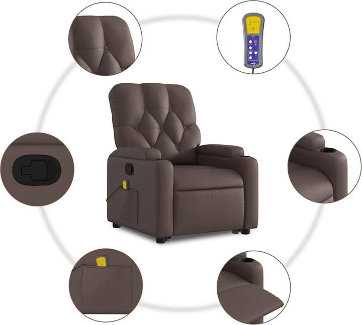 Produktbild VidaXL Massagesessel mit Aufstehhilfe Kunstleder