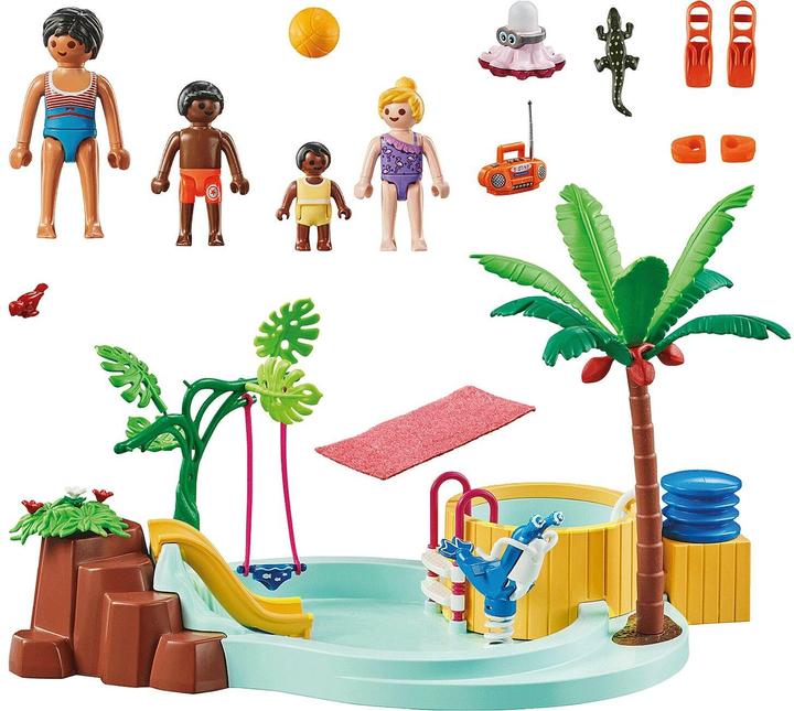 Actual product image Playmobil Children's pool with whirlpool (71529, Playmobil My Life)