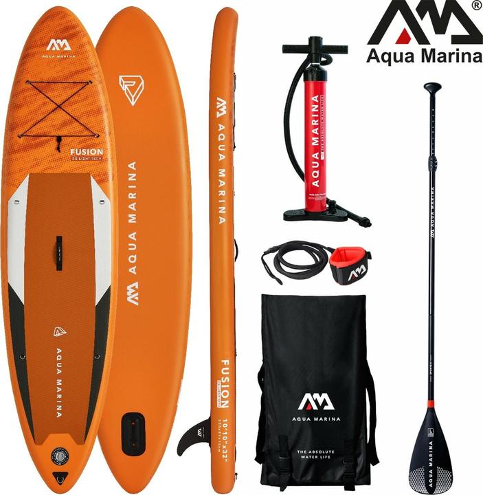 Aqua Marina All-Around SUP Board 330x81cm Reissverschlussrucksack Double Action-Pumpe LIQUID AIR Padd (10'10")