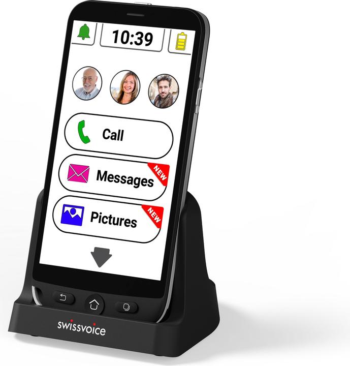 Produktbild Swissvoice G50 (16 GB, Schwarz, 5", Single SIM, 5 Mpx, 4G)