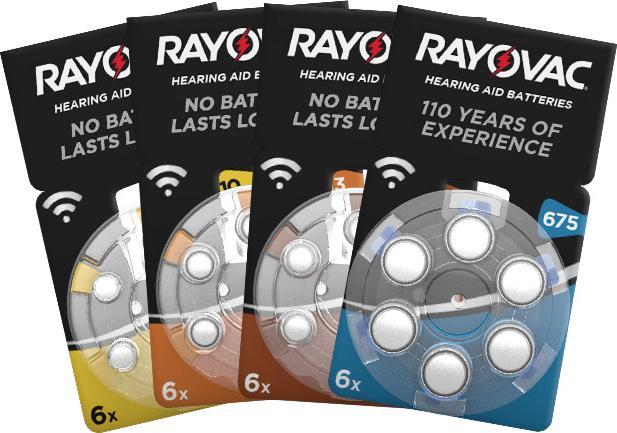 Immagine prodotto Rayovac Batt.Acoustic S. 10 Confezione da 6 (6 pz., PR70, 105 mAh)