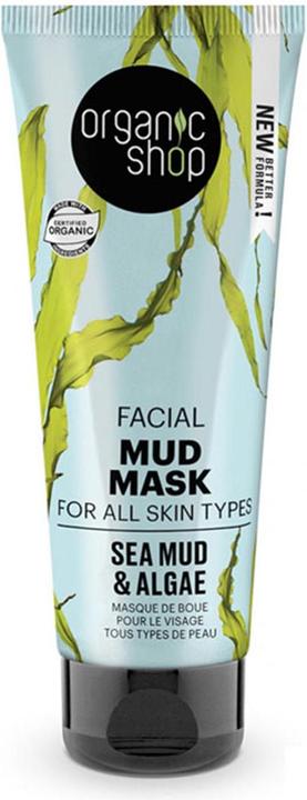 Organic Shop Organic Algae & Sea Mud Mud Mud Mask Organic Algae & Sea Mud 75Ml (75 ml)