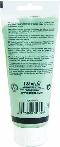 Immagine prodotto Pebeo Acrilico Fine Studio Acrylics (Imitazione verde ossido di cromo, 100 ml)