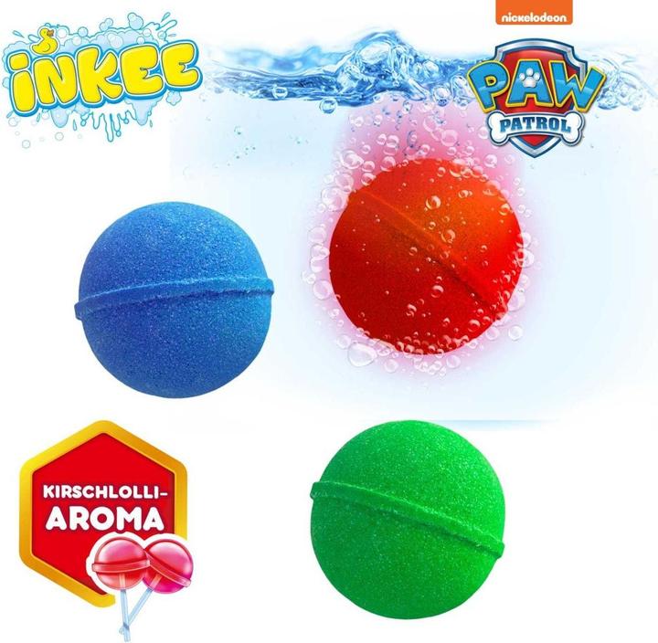 Actual product image Craze Inkee Badekugeln 3er Pack Paw Partol (Bath salts)