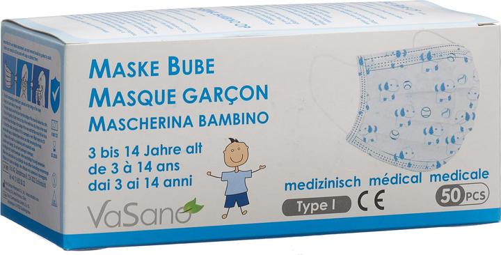 VaSano Maske für Bube (Keine offizielle Schutzklasse, 50 x)