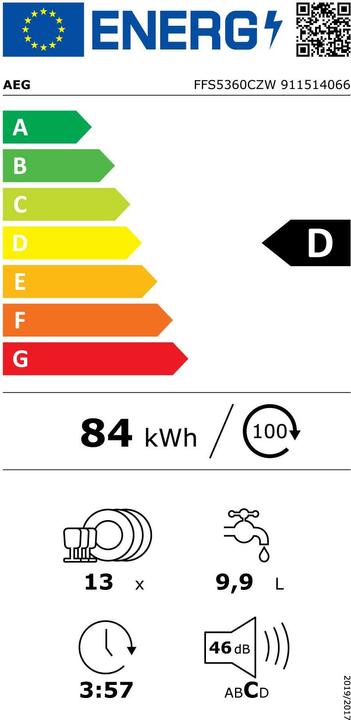 Energie-Label AEG Favorit FFS 5360 CZW