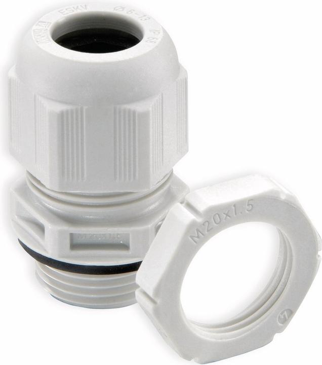 Produktbild Wiska Kabelverschraubung ESKV-SET 20 M20 lgr incl.Gegenmutter 6-13 10066526