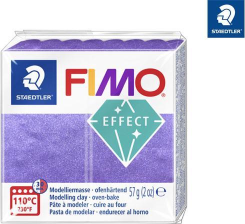 Actual product image Fimo Mod.masse effect purple metallic