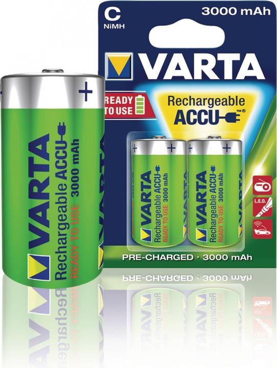 Actual product image Varta Recharge Accu Power (2 pcs., C, 3000 mAh)