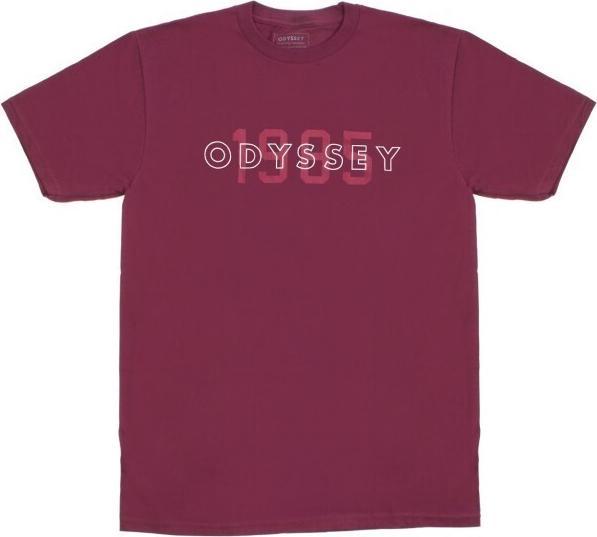 Actual product image Odyssey T-shirt Overlap Burgundy (M)