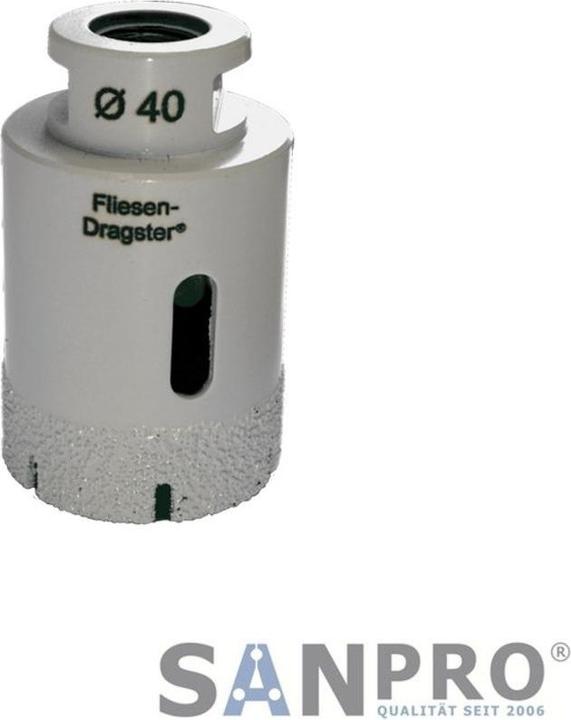 Produktbild Nozar Diamantwerkzeuge FliesenDragster® 40 mm Diamant-Bohrkrone / Fliesenbohrer z.B. Ablauf Waschtisch (40 Millimeter)