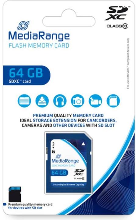 Produktbild MediaRange MR965 (64 GB, SDXC, U1)