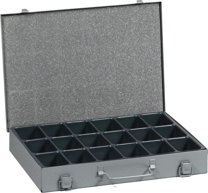 Produktbild Allit Kleinteilekoffer EuroPlus Metall 34/18, grau