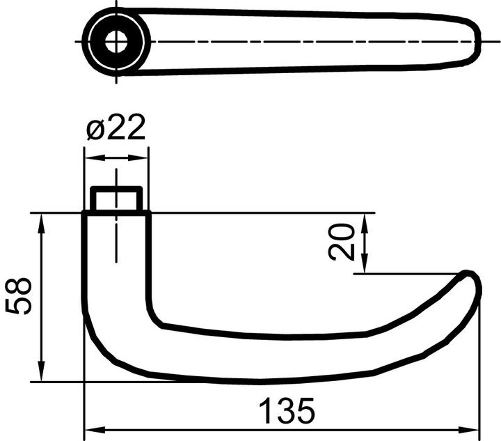 Produktbild Glutz Türdrücker 5038 Lugano (Türgriff)
