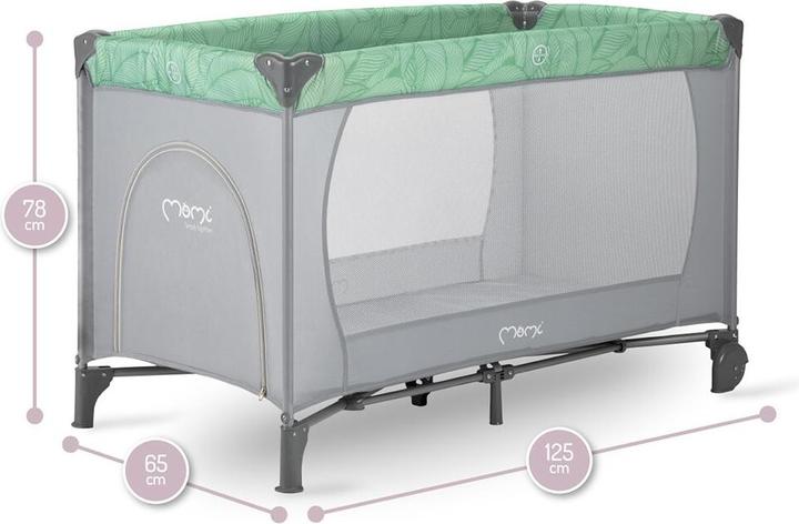 Actual product image MoMi Reisebett BELOVE grün