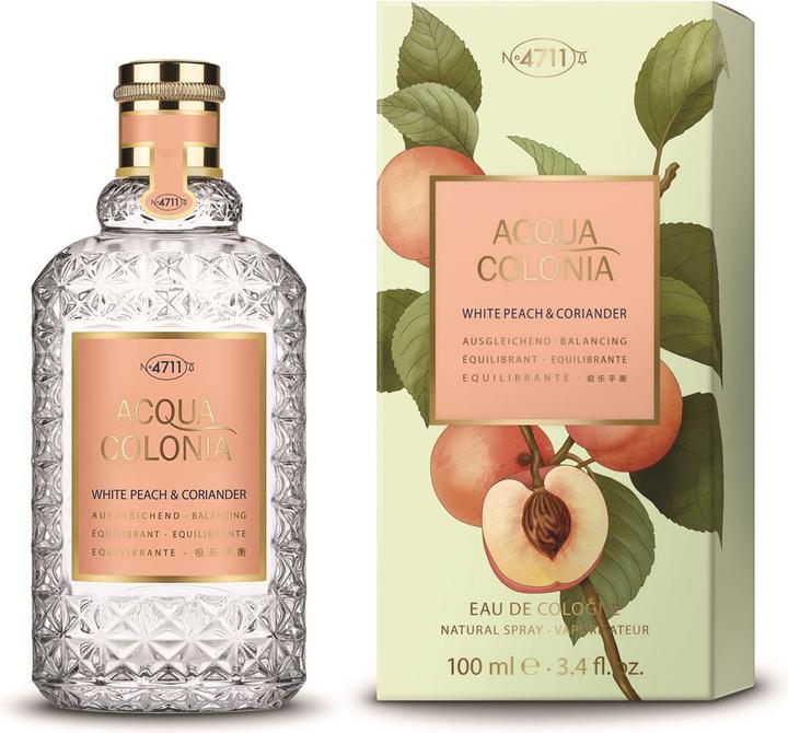 Actual product image Acqua Colonia 4711 4711 Acqua Colonia Eau de Cologne White Peach & Coriander 100 ml (Eau de cologne, 100 ml)