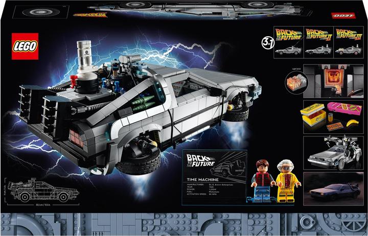 Actual product image LEGO Time machine from Back to the Future (10300, LEGO Icons, LEGO Rare Sets)