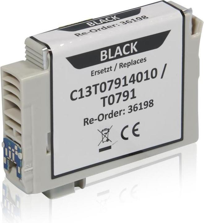 Inkadoo Cartucce d'inchiostro compatibili con Epson C13T07914010 / T0791, nero (FC)