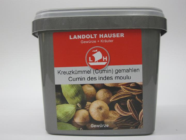 Landolt Hauser Kreuzkümmel (Cumin) gemahlen in der LH Box (450 g)
