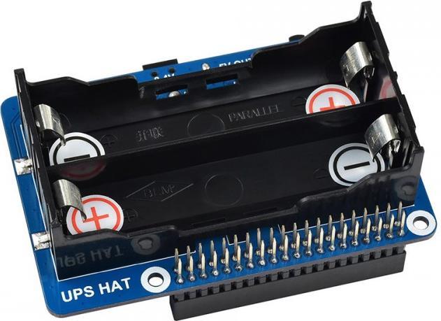 Image du produit WaveShare UPS HAT pour Raspberry Pi Alimentation électrique ininterrompue
