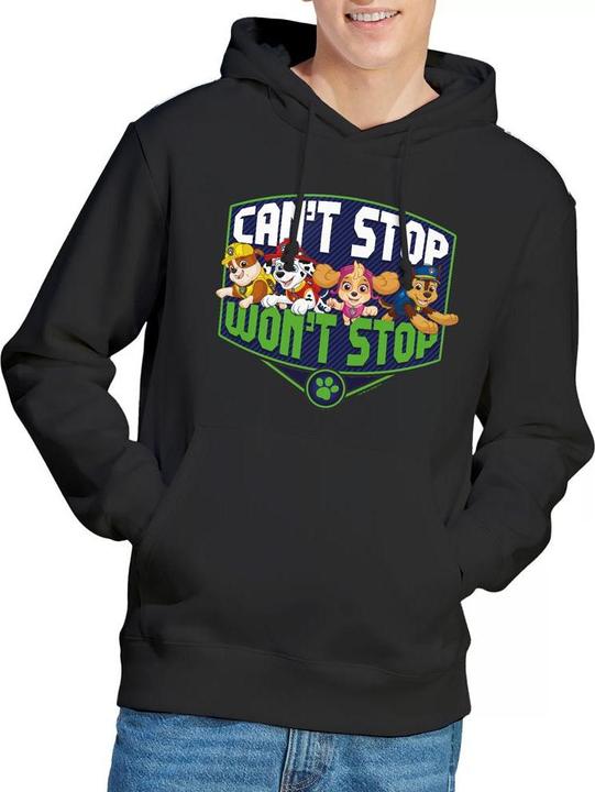 Immagine prodotto Paw Patrol Can't Stop Won't Stop Felpa con Cappuccio Uomo (L)