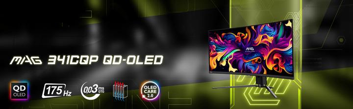 Produktbild MSI MAG 341CQPDE QD-OLED (3440 x 1440 Pixel, 34")