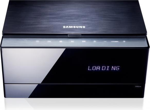 Produktbild Samsung MM-E430D - DVD-Mikroanlage mit iPhone/iPad Dock, UKW-Tuner, Bluetooth und USB (Bluetooth, 2x 60 W)