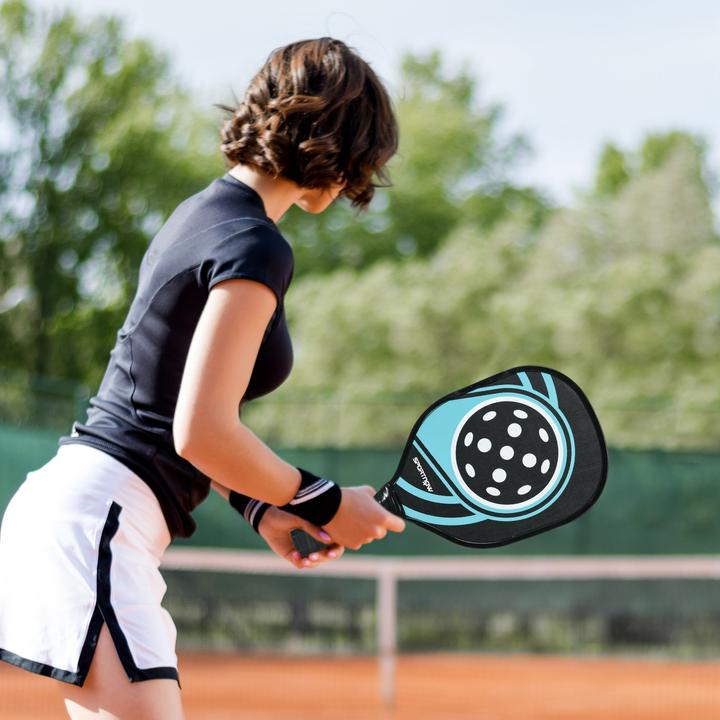 Actual product image SportNow Pickleball set with 4 rackets and 4 balls