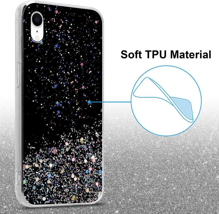 Productafbeelding Cadorabo TPU hoes fonkelende glitters (Apple iPhone XR)