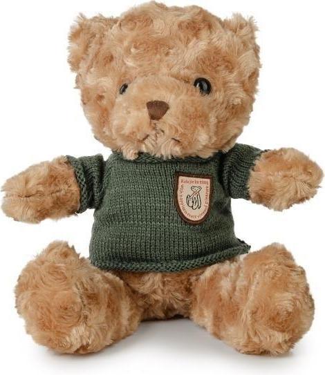 Produktbild Daff Zotteliger Teddybär 22 cm im grünen Pullover (22 cm)