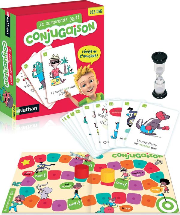 Image du produit Nathan 31312 Jeu de société Je comprends tout - Conjugaison Trivia (Français)