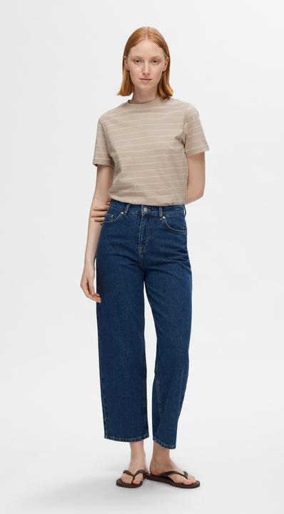 Immagine prodotto Selected Femme Maglietta in cotone a righe (XXL)
